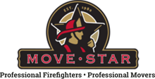 Movestar firemen moving & storage logo